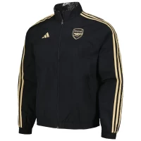 Arsenal Mens Ian Wright Anthem Reversible Full-Zip Soccer Jacket 2023