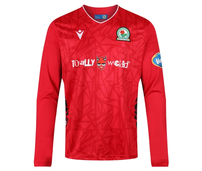 Blackburn Rovers Men's Long Sleeve Goalkeeper Away Soccer Jersey 2023-24