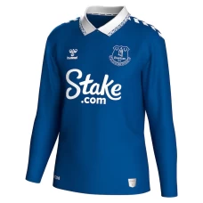 Everton Men's Long Sleeve Home Soccer Jersey 2023-24
