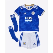 Leicester City Maroon Home Kids Kit 2021-22