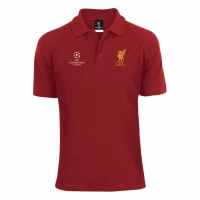 Liverpool FC Red Mens Champions League Polo T-Shirt 
