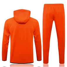 Liverpool FC Orange Hooded Presentation Soccer Tracksuit 2021-22