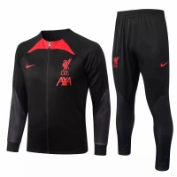 Liverpool FC Mens Black Training Presentation Soccer Tracksuit 2022-23
