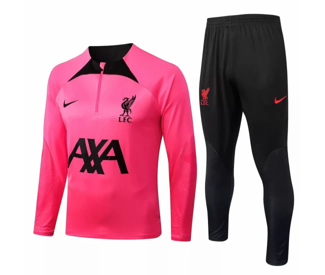 Liverpool FC Mens Pink Training Technical Soccer Tracksuit 2022-23