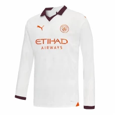 Manchester City Men's Long Sleeve Away Soccer Jersey 2023-24