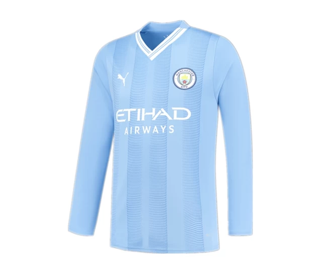 Manchester City Men's Long Sleeve Third Soccer Jersey 2023-24