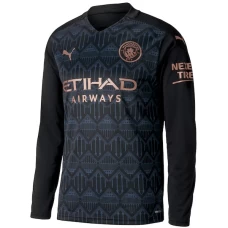 Manchester City Away Long Sleeve Soccer Jersey 2020 2021