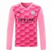 Manchester City Goalkeeper Long Sleeve Soccer Jersey Pink 2020 2021