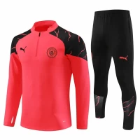 Manchester City FC Red Training Technical Soccer Tracksuit 2023