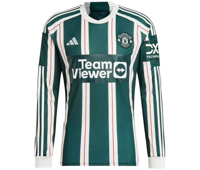 Manchester United Men's Long Sleeve Away Soccer Jersey 2023-24