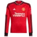 Manchester United Men's Long Sleeve Home Soccer Jersey 2023-24