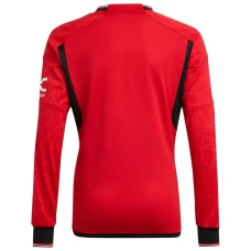 Manchester United Men's Long Sleeve Home Soccer Jersey 2023-24