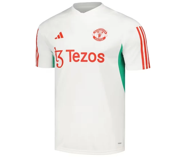 Manchester United Men's White Training Soccer Jersey 2023-24