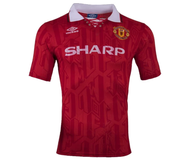 Manchester United Retro Home Soccer Jersey 1992/94