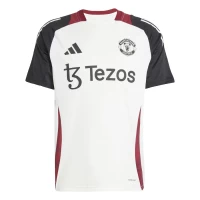 Manchester United Men's Off White Training Soccer Jersey 2024
