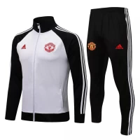 Manchester United White Training Technical Soccer Tracksuit 2021-22
