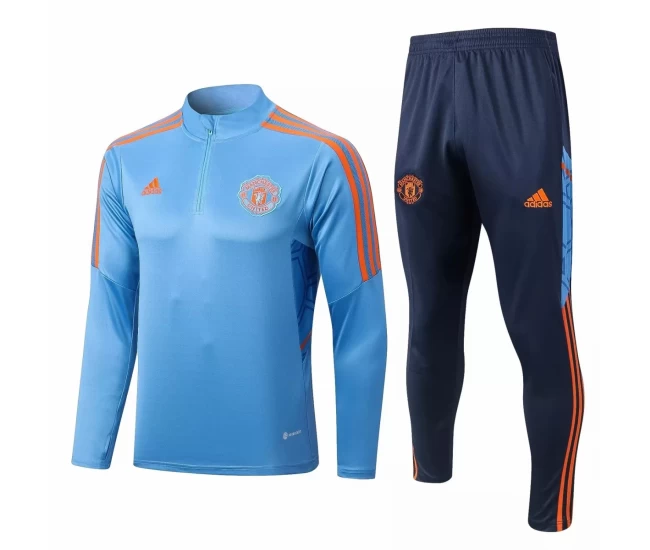 Manchester United FC Blue Training Technical Soccer Tracksuit 2022-23