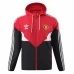 Manchester United Mens Training All Weather Soccer Jacket Red 2023