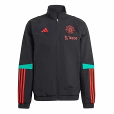 Manchester United Mens Training Presentation Soccer Jacket 2023 Black