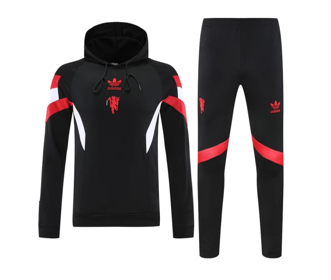 Manchester United Men's Originals Training Hooded Sweat Soccer Tracksuit 2024