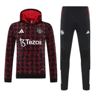 Manchester United FC Men's Pre Match Training Hooded Sweat Soccer Tracksuit 2024