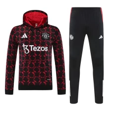 Manchester United FC Men's Pre Match Training Hooded Sweat Soccer Tracksuit 2024