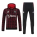 Manchester United FC Men's Pre Match Training Hooded Sweat Soccer Tracksuit 2024