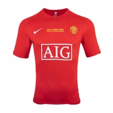 Manchester United Retro Home Soccer Jersey 2007 2008