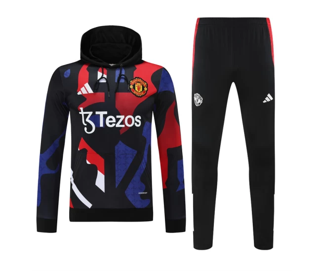 Manchester United FC Men's Training Hooded Sweat Soccer Tracksuit 2024