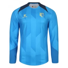 Watford FC Men's Blue Long Sleeve Training Soccer Jersey 2023-24