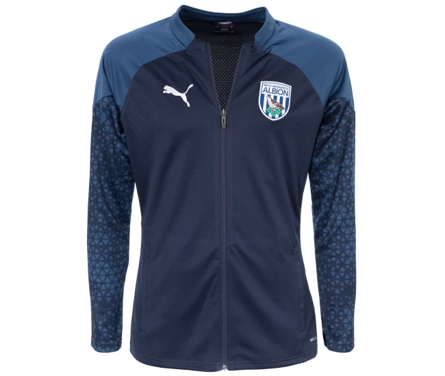 West Bromwich Albion Fc Men's Navy Matchday Soccer Jacket 2023-24