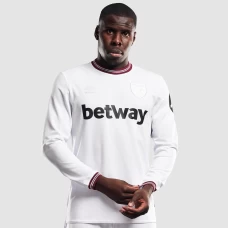 West Ham United Men's Long Sleeve Away Soccer Jersey 2023-24