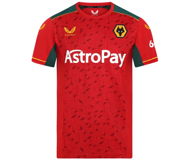 Wolverhampton Wanderers Men's Away Soccer Jersey 2023-24