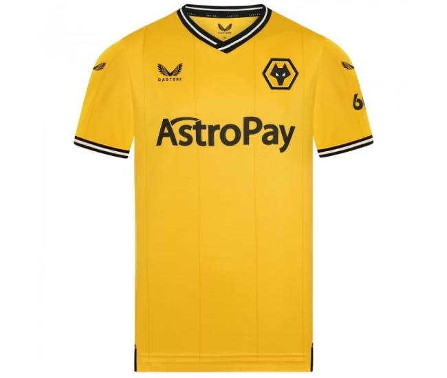 Wolverhampton Wanderers Men's Home Soccer Jersey 2023-24