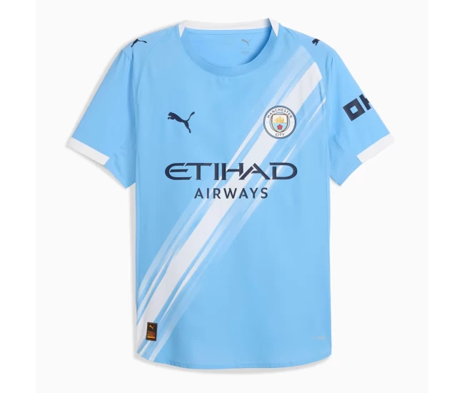Manchester City Mens Home Soccer Jersey 2025-26