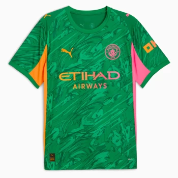 Manchester City Mens Goalkeeper Green Jersey 2025-26