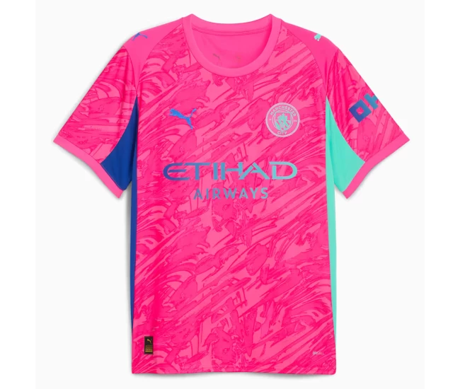 Manchester City Mens Goalkeeper Pink Jersey 2025-26