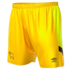 Derby County Yellow Goalkeeper Soccer Short 2023-24