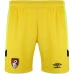 AFC Bournemouth Yellow Goalkeeper Soccer Shorts 2023-24