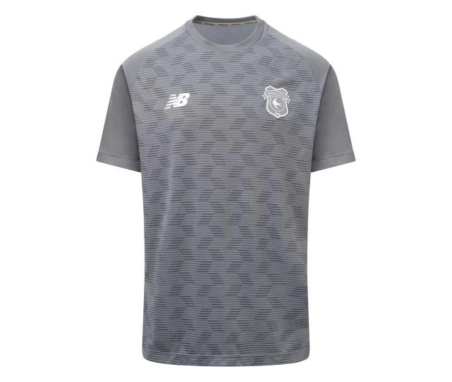 Cardiff City Men's Gray Pre Match Soccer Jersey 2023-24