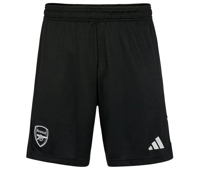 Arsenal Black Goalkeeper Soccer Shorts 2023-24