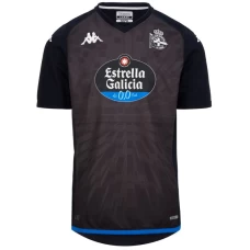 Deportivo La Coruña Mens Black Goalkeeper Soccer Jersey 2023-24