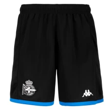 Deportivo La Coruña Mens Negro Goalkeeper Soccer Shorts 2023-24