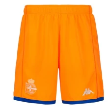 Deportivo La Coruña Mens Orange Goalkeeper Soccer Shorts 2023-24