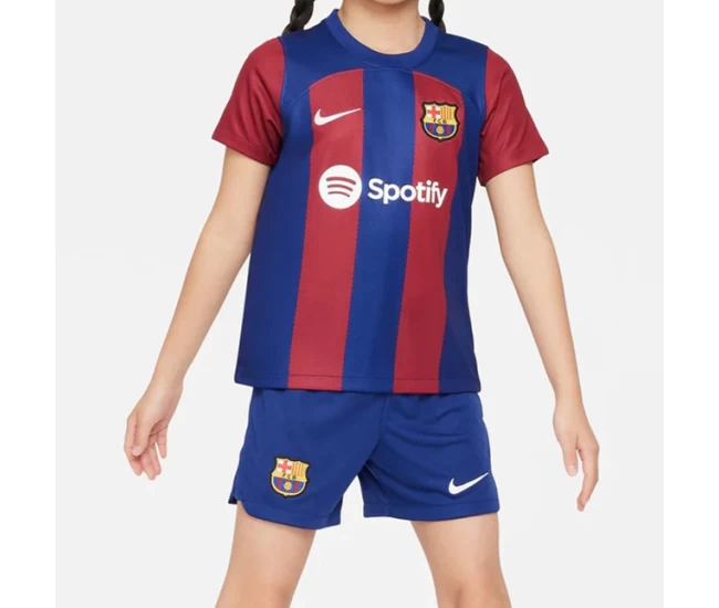 FC Barcelona Kids Home Soccer Kit 2023-24