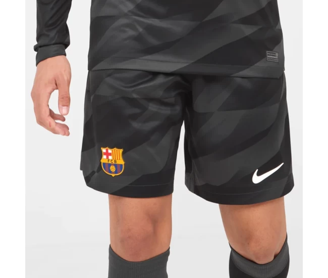 FC Barcelona Mens Goalkeeper Soccer Shorts 2023-24