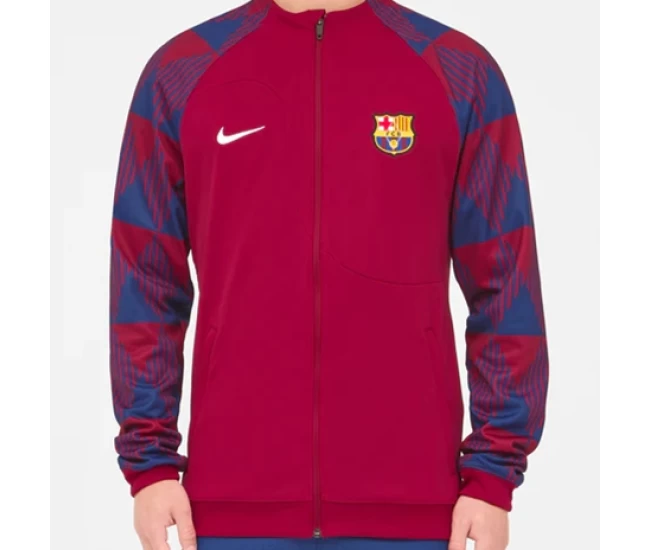 FC Barcelona Red Pre Match Soccer Jacket 2023-24