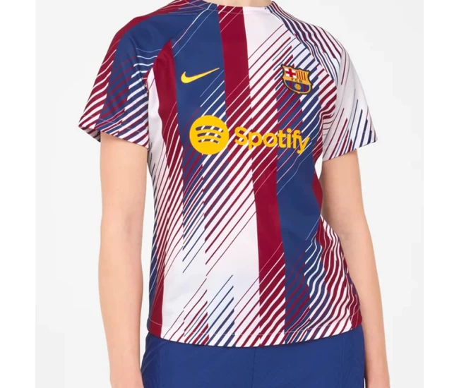 FC Barcelona Womens Pre Match Home Soccer Jersey 2023-24