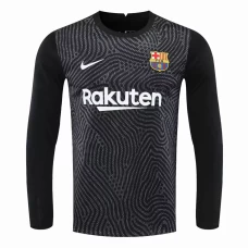 Barcelona Goalkeeper Long Sleeve Soccer Jersey Black 2020 2021