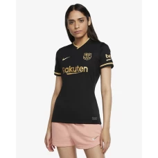 Women's Barcelona 2020 2021 Away Soccer Jersey 